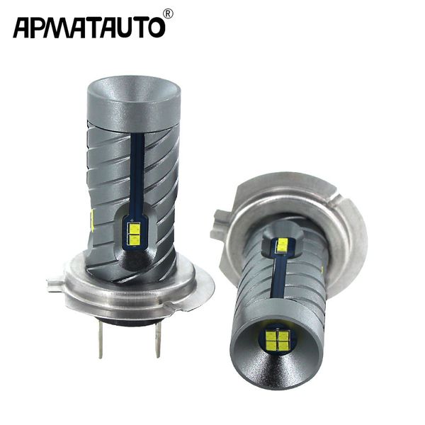 

2pcs white 12v 24v 1200lm car h7 led light auto bulb h7 fog lights driving lamp+h7 canbus decoders error free