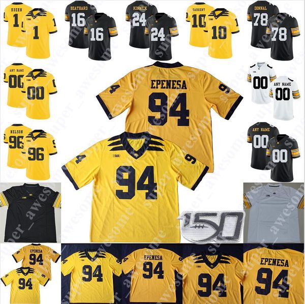 

Iowa Hawkeyes Jersey Ike Boettger Ricky Stanzi Chad Greenway Pat Angerer Matt Roth LeRoy Smith Mike Goff Derrell Johnson-Koulianos