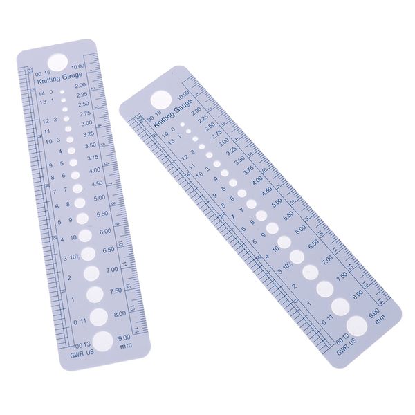 2019 Uk Us Canada Sizes Knitting Needle Gauge Inch Sewing Ruler Tool 14cm Sizer Measure Sewing Tools High Quality From Charle 38 04 Dhgate Com