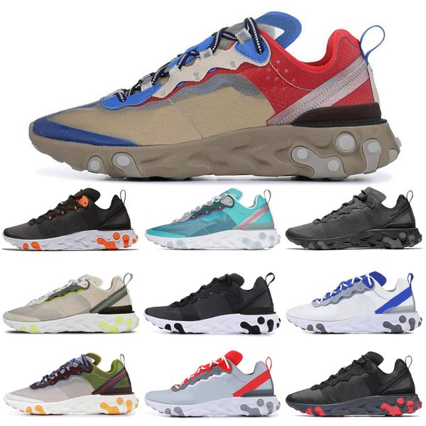 

react element 87 55 running shoes red orbit royal tint moss total orange anthracite fashion women mens trainers sports sneakers 36-45