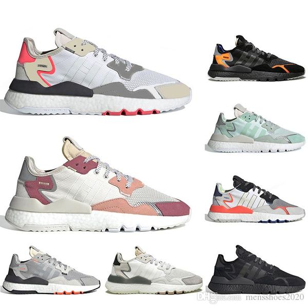 

with socks nite jogger 3m reflective running shoes black trace pink footwear white ice mint women mens trainers sports sneakers
