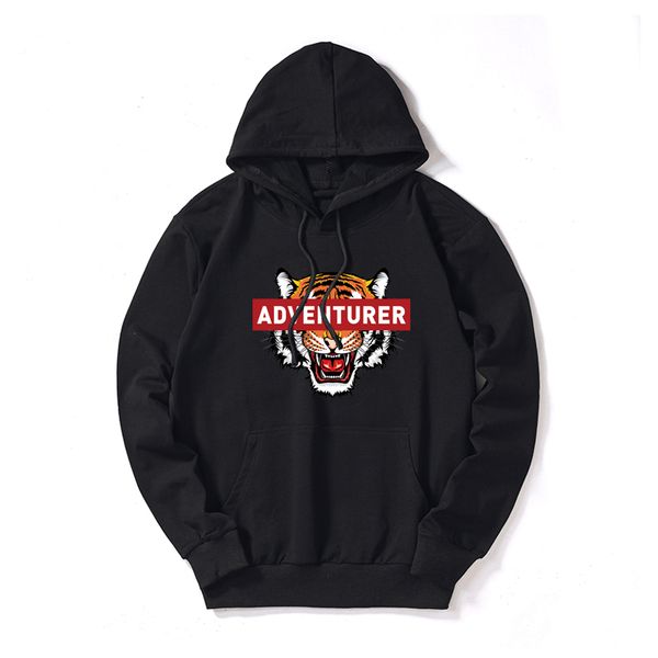 

fashion brand hoodies for mens sweatshirts with tiger headed print luxury designer hoodies autumn long sleeve men streetwear clothing, Black