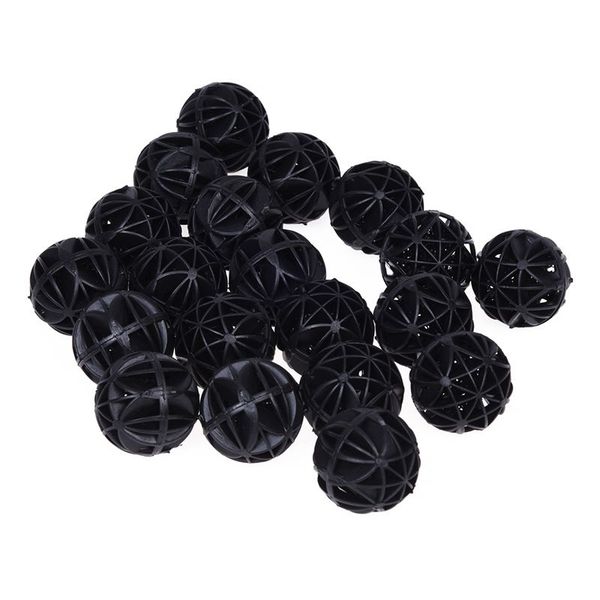 

aquarium bio biochemical ball for pond filter, 26mm, 20-piece, black other aquarium fish
