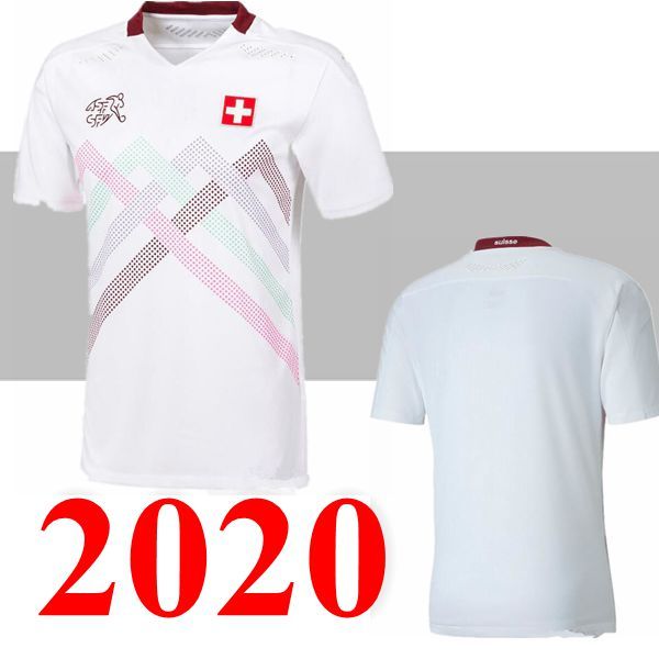 

свисс 2020 2021 швейцария футбол джерси подальше белый 20 21 швейцария akanji закария родригес elvedi национальной сборной по футболу рубашк, Black;yellow