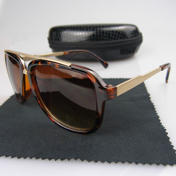 

wholesale-vintage retro sunglasses pilot sun glasses uv400 fashion men women driving sport glasses with box case, White;black