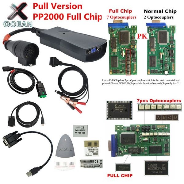 

lexia 3 pp2000 v8.55 full chip для / сканирования obd2 диагностический инструмент diagbox v7.83 прошивки 921815c lexia3 v48 / v25