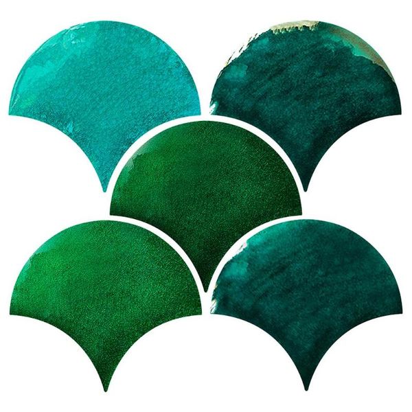 

20pcs 3d fish scale self-adhesive diy waterproof wall sticker kitchen decal
