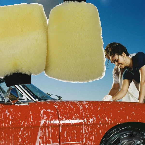

car microfiber plush micar wash glove mitten washing cleaning brush tools auto detailing brushes sponge