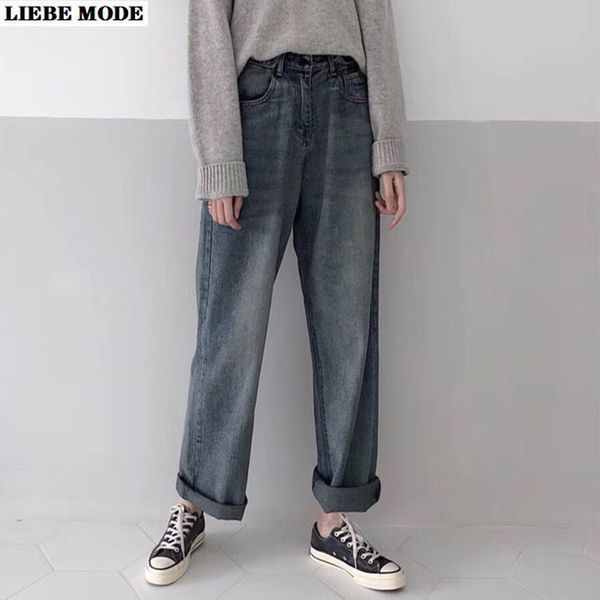 

women's jeans 150kg boyfriend oversized woman high waist loose straight denim pants long 2021 spring summer stretchy pantalon femme, Blue