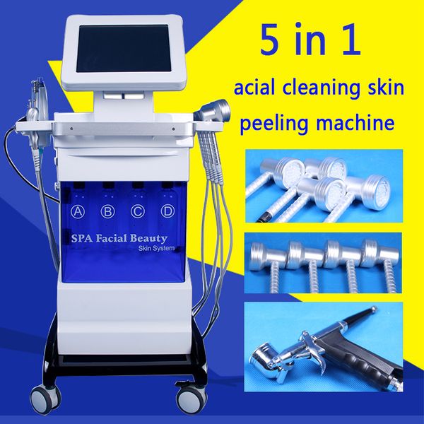 

spa bio microcurrent pen vacuum pen for blackhead removal oxygen spray gun hydra facial water dermabrasion p led light spa machine