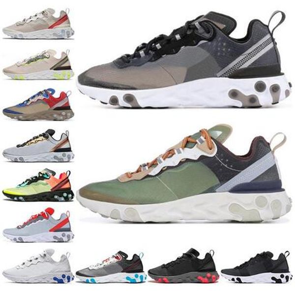 

2020 react element 87 55 running shoes for men women anthracite light bone triple black white royal tint mens trainers sports sneakers 36-45