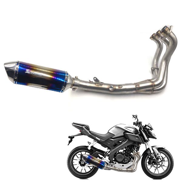 

for mt09 mt-09 fz-09 not tracer 2014-2018 motorcycle full exhaust system slip on with exhaust muffler escape