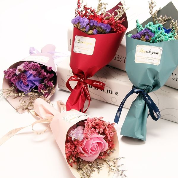 

1 bundle мини babysbreath сухих цветов розы мыло цветок искусственные цветы мини букет свадебному цветочному оформлению