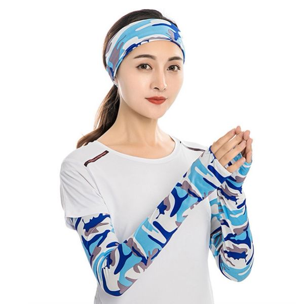 

arm sleeve sport running cycling golf fishing fingerless arm warmers basketball cuff sleeve, Black