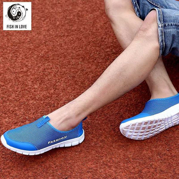 

2020 new plus size 35-46 sneakers men's summer shoe comfortable men casual shoe mesh breathable loafers flats footwear, Black