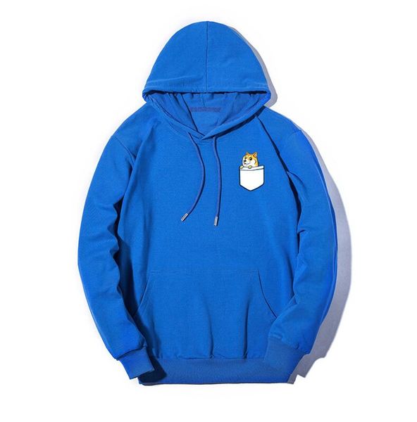 

designer hoodie for women & men explosion fashion thin solid color hoodie mens luxury sweater with dog pattern printed 5 colors, Black