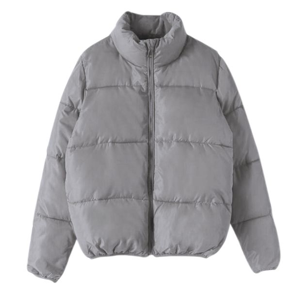 

autumn and winter fashion trend new solid color long warm cotton women's casual plus velvet thick coat, Black