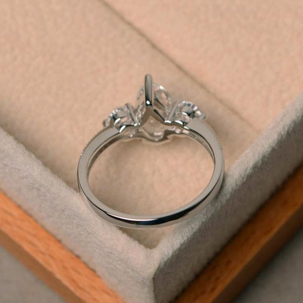 

female lab diamond stone ring 100% real 925 sterling silver wedding rings for women promise love engagement ring, Golden;silver