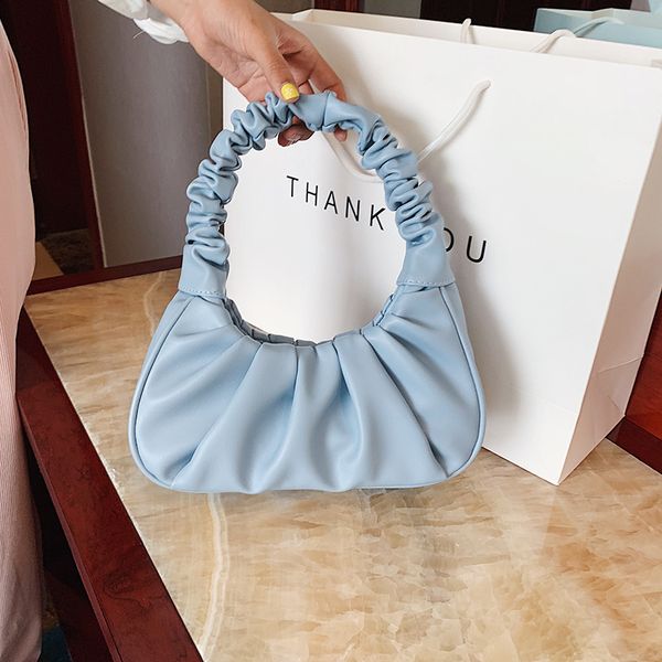 

summer small fresh armpit small bag female 2020 new net red fold bag french niche shoulder ladies hand bags hand bags