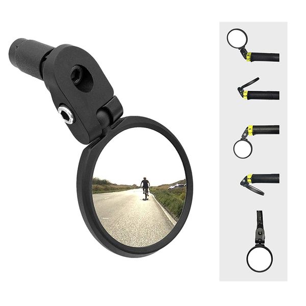

bicycle rearview mirror mountain road front mirror rear view mirror safety-mirror for stainless steel handle stainless steel len