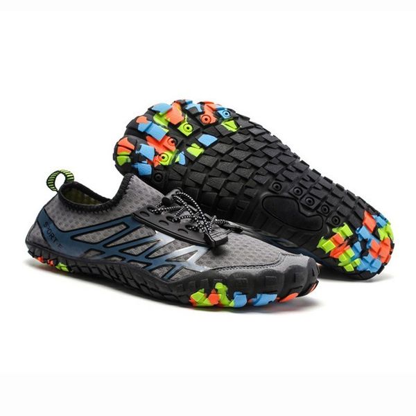 

light nonslip aqua shoes outdoor sport men women footwear breathable water swimming sneakers elastic beach shoes wading sneakers