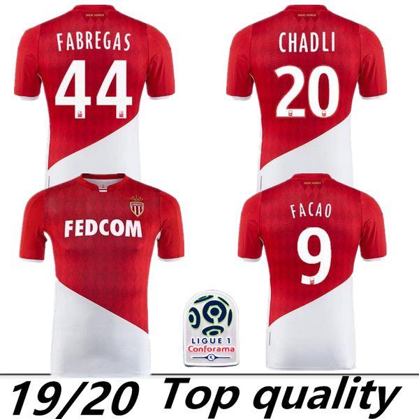 

2019 2020 as monaco soccer jerseys fabregas 19 20 monaco maillot de foot falcao jersey tieleman golovin gelson.m football shirt, Black;yellow