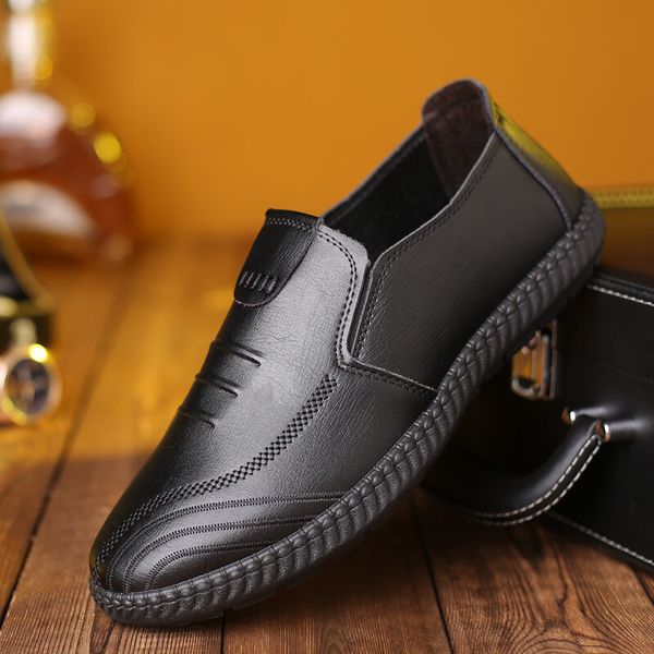 

2019 new men 039 bu ine ca ual hoe pu uede men 039 hoe doudou hoe, Black