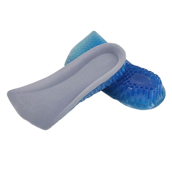 

1pair silicone gel lift height increase shoe insoles heel insert pad comfortable gel cushion shoe pads new beach shoes
