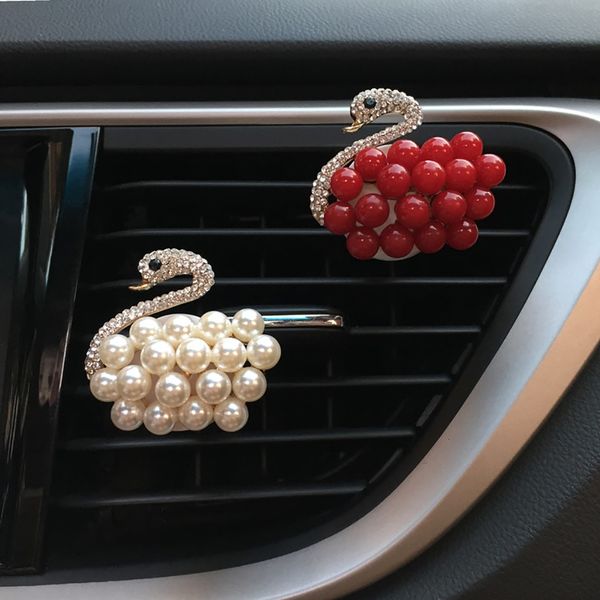 

kongyide car air fragrance air outlet fragrant perfume swan modeling freshener diffuser clip car interior accessories gift o4