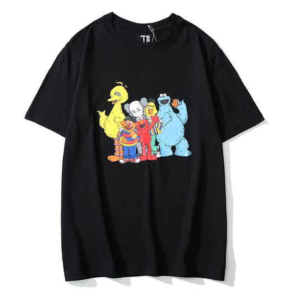 

мужчины дизайнер высокое качество футболки новый взрыв продажа футболки печать тенденция улица хип хоп футболка удобные хлопчатобумажные фут, White;black