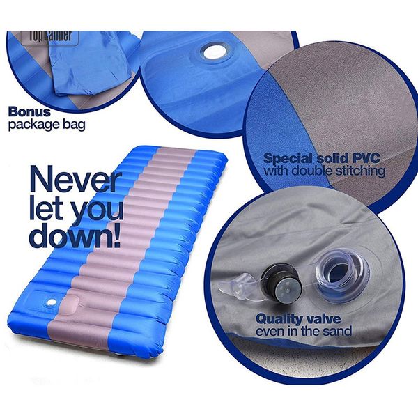 

12cm air mattress tent camping inflatable mattress air bed waterproof outdoor camping mat ultralight portable sleeping pad