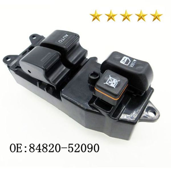 

new master power window control switch 84820-52090 848205209 for yaris echo verso car window lifter switch high quality