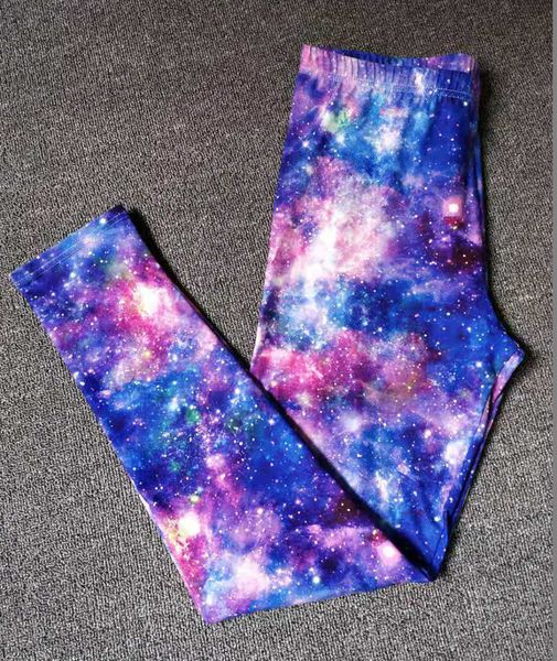 

women galaxy digital printed leggings high waist fitness yoga legging super soft fabric elastic strechy leggings plus size, Black