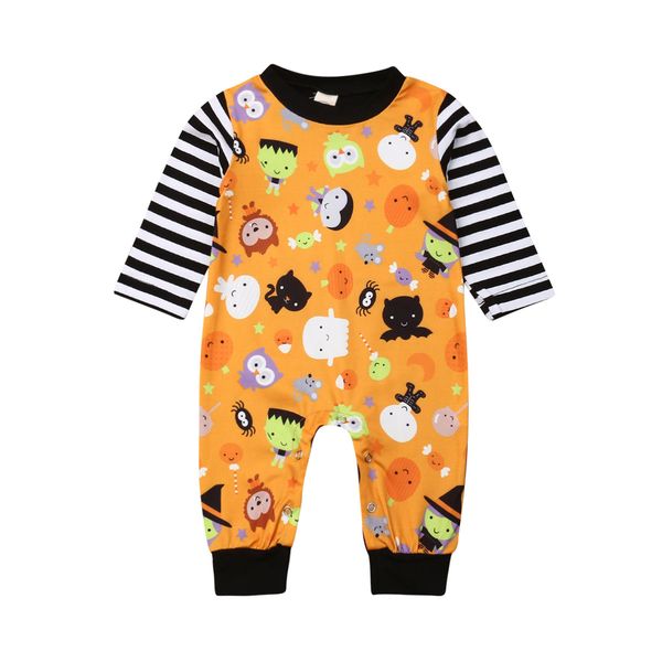 

toddler newborn baby halloween costume romper cute cartoon long sleeve infant boys girls jumpsuit outfits winter clothes, Blue