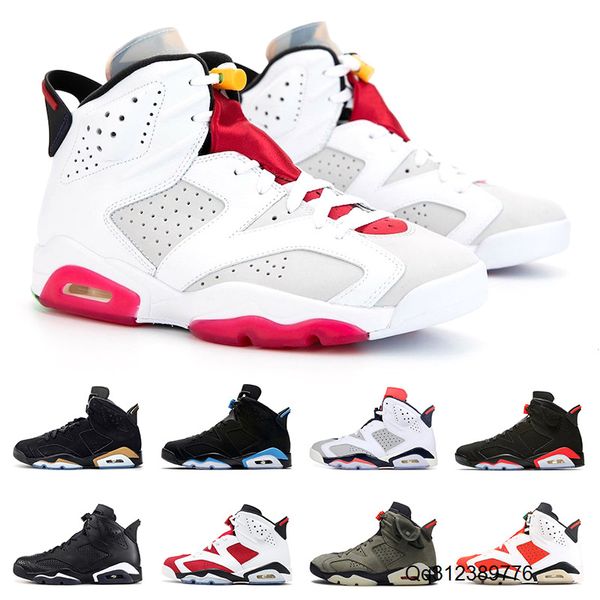 

новые ботинки баскетбола 6s мужских тренеры hare dmp black cat infrared unc tinker hatfield carmine пшеница спорт була sports кроссовок мода