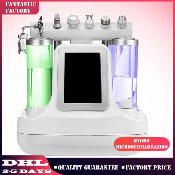 

2017 selling 6in1 water hydro microdermabrasion facial skin peeling machine ult skin rejuvention bio rf face lift deep cleaning, Black;white