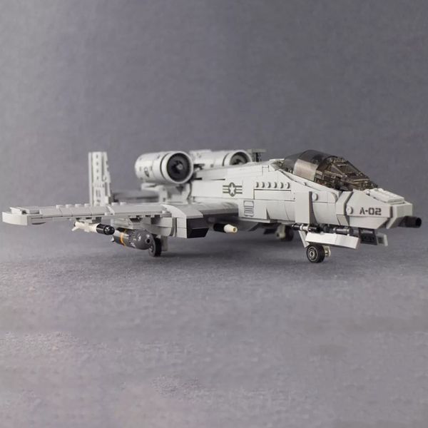 

961 шт. военные строительные блоки 06022 thunderbolt ii a10 истребитель модель игрушки для детей рождественские подарки