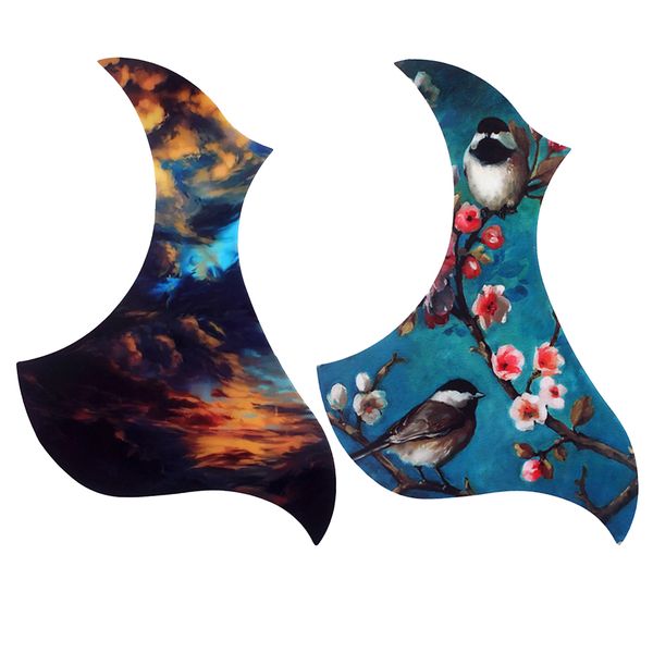 

2 pieces acoustic guitar pickguard, also a good decoration for your guitar
