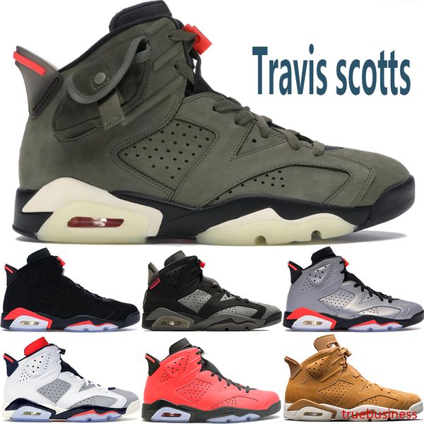 

2020 travis scotts black infrared 6 6s basketball shoes men mens psg tinker oreo cny unc designer sneakers us 7-13