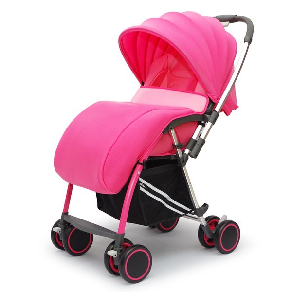 

845 baby ultra-light trolley shock absorber four-wheel folding two-way bb umbrella car portable two-way trolley