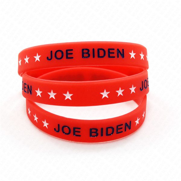 

trump 2020 joe biden usa letters print silicone bracelet wristband sports bangle america votes president supporter bracelets decors d61811, Blue