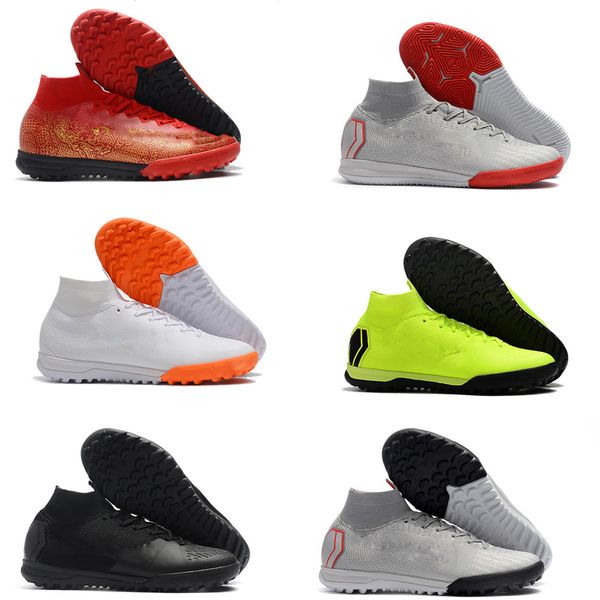 

2019 new mens soccer shoes superflyx 6 elite cr7 ic tf indoor soccer cleats mercurial superfly vi 360 football boots scarpe us39-45