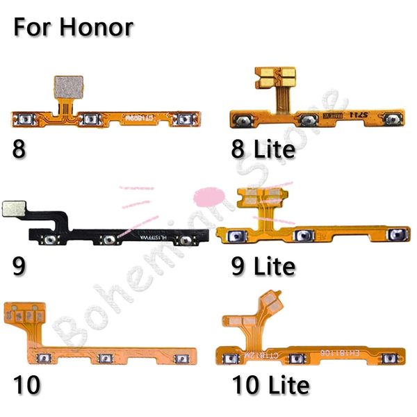 

10psc power/volume buttons switch key power flex cable for huawei honor 8 9 note 10 8a 8c 8x 9i 20 20i pro lite max repair parts deliv