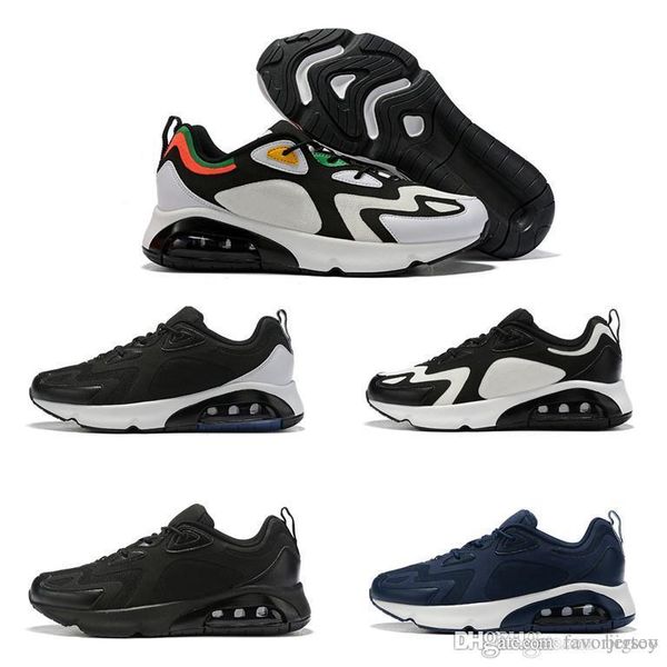 

2019 new 200 react men sports shoes designer running shoes wild white blue black casual shoes size 40-46, White;red