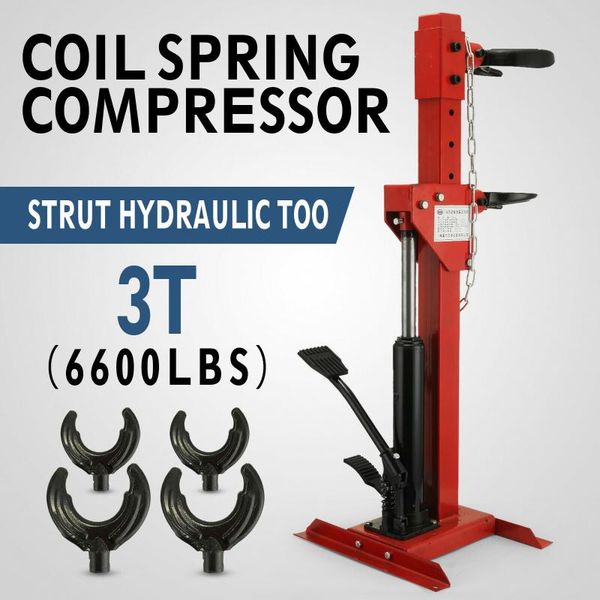 

auto coil spring compressor 6600lbs foot pedal hydraulic tool auto tool 3t
