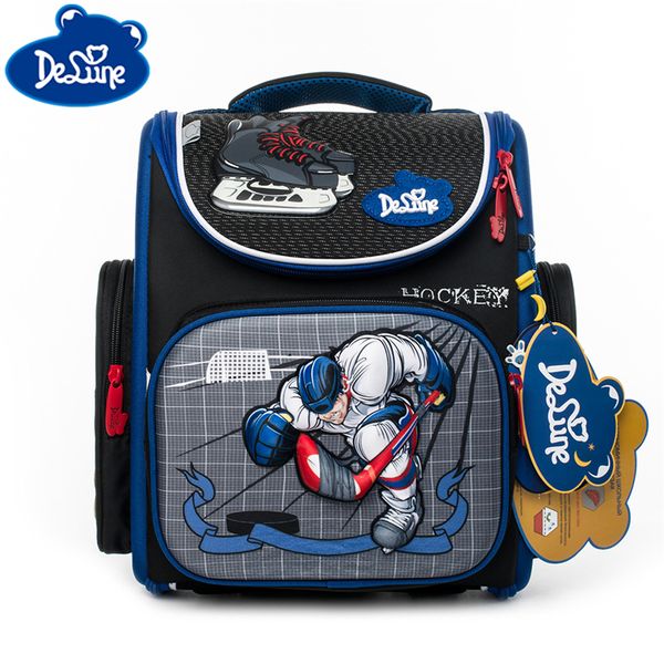 

delune school orthopedic backpack boys school bags cartoon 3d printing children primary mochila infantil