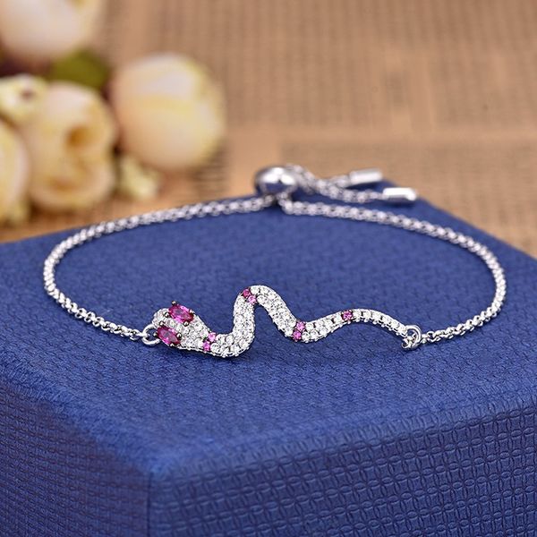 

blue snake bracelet snake-shaped zircon personality exaggerated jewelry women retro fashion couple gift jewelry zk40, Black