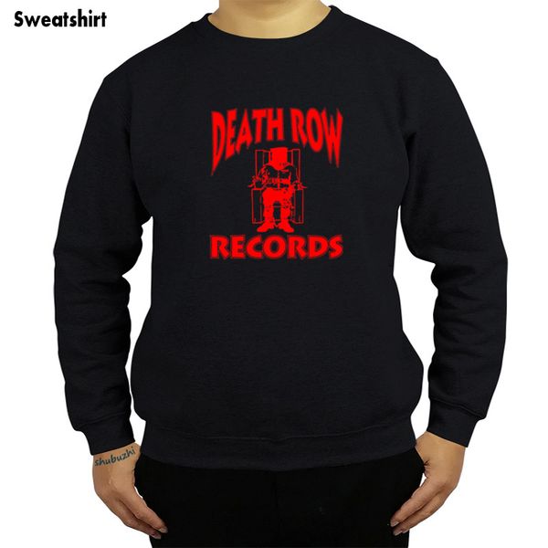 

death row records custom sweatshirt hoody new - black autumn and winter fashion cotton o-neck casual hoodies for male sbz4148