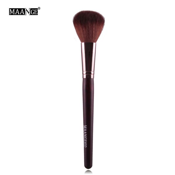 

maange pro 1pcs round makeup brush loose powder foundation compact blusher contour highlighter blending brush cosmetic tool