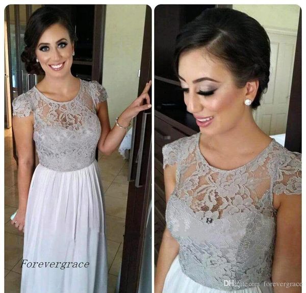 

2019 new cap sleeves lace long bridesmaid dress garden boho wedding party guest maid of honor gown plus size custom made, White;pink